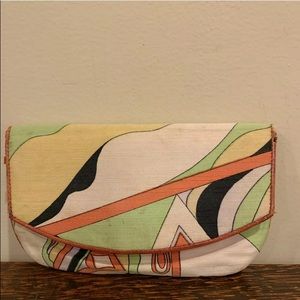 Vintage EMILIO PUCCI‎ By Jana Vintage Emilio Pucci Silk Colorful Clutch